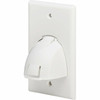 Tripp Lite by Eaton Single-Gang Up-or Down-Angle Bulk Cable Wall Plate White TAA - 1 x Total Number of Sockets - 1-gang - Wall - - N042-BC1-WH