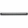 Tripp Lite 24-Port Cat6a Patch Panel Shielded Feedthrough Rackmount RJ45 1U - 24 Ports - 24 x RJ-45 - 1U High - 19 Wide - - TAA N254-024-SH-6A