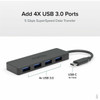 Plugable USB C to USB Adapter Hub 4 Port USB 30 Hub USB Splitter for Laptop - Compatible with Windows MacBook ProAir iPad Pro USBC-HUB4A