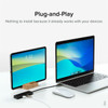 Plugable USB C to USB Adapter Hub 4 Port USB 30 Hub USB Splitter for Laptop - Compatible with Windows MacBook ProAir iPad Pro USBC-HUB4A