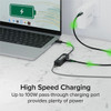 Plugable USB C to Ethernet Adapter 25Gb with 100W USB-C PD Charging 25 Gigabit Type C USB Ethernet Adapter - for Windows MacBook USBC-E2500PD
