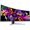MSI MPG 491CQP QD-OLED 49 Class Dual Quad HD DQHD Curved Screen Gaming OLED Monitor - 329 - Metallic Black - 49 Viewable - OLED - MPG491CQPQDOLED