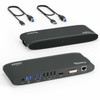 Plugable USB 30 Universal Laptop Docking Station for Windows and Mac - Dual Monitor HDMI and DVIHDMIVGA Gigabit Ethernet Audio UD-3900H