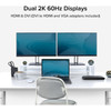 Plugable USB 30 Universal Laptop Docking Station for Windows and Mac - Dual Monitor HDMI and DVIHDMIVGA Gigabit Ethernet Audio UD-3900H