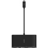 Belkin USB-C Multiport Adapter USB-C to HDMI - USB A 30 - VGA up to 100W Power Delivery up 4k Resolution - for Notebook - 100 W - AVC004BTBK