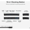 Plugable 12-in-1 Dual 4K USB C Docking Station Works with Chromebook Certified 60W Charging Dock - Compatible with ChromeOS 2x HDMI UD-MSTHDC