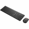 Lenovo Essential Wireless Combo Keyboard  Mouse Gen2 Black USEnglish - USB Type A Wireless RF 240 GHz Keyboard - English US - - A 4X31N50708