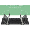 Plugable Foldable Bluetooth Keyboard Compatible with iPad iPhones Android and Windows - Full-Size Multi-Device Keyboard Wireless BT-KEY3XL