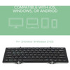 Plugable Foldable Bluetooth Keyboard Compatible with iPad iPhones Android and Windows - Full-Size Multi-Device Keyboard Wireless BT-KEY3XL