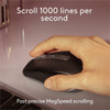 Logitech MX Anywhere 3S Mouse - Darkfield - Wireless - Bluetooth - Rechargeable - Space Gray - 8000 dpi - Scroll Wheel - 6 Buttons 910-006945