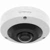Wisenet HCF-8011RV 5 Megapixel Outdoor Network Camera - Color - Fisheye - White - TAA Compliant - 3281 ft 10 m Infrared Night - x - HCF-8011RV
