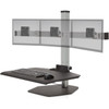 HAT Winston Workstation Triple Freestanding Sit-Stand - Up to 24 Screen Support - 1633 kg Load Capacity - Freestanding Desktop - - WNST-3-124