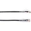 Black Box Slim-Net Cat6 UTP Patch Network Cable - 10 ft Category 6 Network Cable for Patch Panel Wallplate Network Device - First 1 C6PC28-BK-10