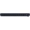 CyberPower Basic PDU15B12R 12-Outlets PDU - Basic - NEMA 5-15P - 12 x NEMA 5-15R - 120 V AC - 1U - Vertical - Rack-mountable PDU15B12R
