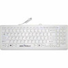 Seal Shield Cleanwipe Keyboard - Cable Connectivity - USB 30 Interface - LED - English US - PC - Scissors Keyswitch - White SSWKSV101PRO
