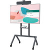Heckler Design AV Cart for Google Meet Series One Room Kits - 4 Casters - 4 10160 mm Caster Size - Powder Coated Steel - 44 Width H720-BG