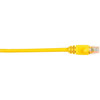 Black Box Cat5e Patch Network Cable - 1 ft Category 5e Network Cable for Network Device - First End 1 x RJ-45 Network - Male - End CAT5EPC-001-YL