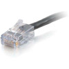 C2G 10 ft Cat6 Non Booted Plenum UTP Unshielded Network Patch Cable - Black - 10 ft Category 6 Network Cable for Modem Network Device 15295