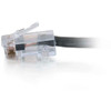 C2G 10 ft Cat6 Non Booted Plenum UTP Unshielded Network Patch Cable - Black - 10 ft Category 6 Network Cable for Modem Network Device 15295
