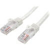 StarTechcom_5ft_White_Snagless_Cat5e_UTP_Patch_Cable_-_Category_5e_-_5_ft_-_1_x_RJ-45_Male_Network_-_1_x_RJ-45_Male_Network_-_White_45PATCH5WH