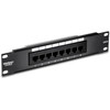 TRENDnet 8-Port Cat6 Unshielded Patch Panel TC-P08C6 Rackmount 10 Inch Wide 8 x Gigabit RJ-45 Ethernet Ports Pre-numbered Ports TC-P08C6