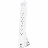 CyberPower Professional CSP606U42A Surge SuppressorProtector - 6 x NEMA 5-15R 2 x USB - 900 J - 125 V AC Input - 45 kA - 6 ft CSP606U42A