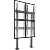Chief FUSION 2 x 2 Portrait Micro-Adjustable Large Bolt-Down Freestanding Video Wall - Up to 50 Screen Support - 4536 kg Load - Flat LBM2X2UP