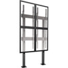 Chief FUSION 2 x 2 Portrait Micro-Adjustable Large Bolt-Down Freestanding Video Wall - Up to 50 Screen Support - 4536 kg Load - Flat LBM2X2UP