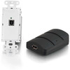 C2G USB 20 Over Cat5 Superbooster Wall Plate Transmitter to Dongle Receiver Kit - PVC - White 53878