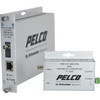 Pelco FMCI Series Ethernet Optical Fiber Media Converters - 1 x Network RJ-45 - 1 x ST Ports - DuplexST Port - Single-mode - Fast - FMCI-AF1SM1STM