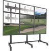 Chief FUSION 3 x 3 Micro-Adjustable Large Freestanding Video Wall - Up to 55 Screen Support - 4536 kg Load Capacity - Flat Panel - - LVM3X3U