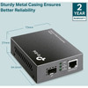 TP-Link_MC220L_Gigabit_Ethernet_Media_Converter_-_1_x_Network_RJ-45_-_Gigabit_Ethernet_-_1000Base-T_-_1_x_Expansion_Slots_-_SFP_-_1_MC220L