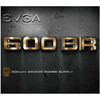 EVGA 600BR Power Supply - Internal - 120 V AC 230 V AC Input - 33 V DC 5 V DC 12 V DC Output - 600 W - 1 12V Rails - 1 Fans - - 100-BR-0600-K1