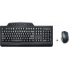 Kensington ProFit Wireless Media Desktop Set - USB Wireless RF 240 GHz Keyboard - Black - USB Wireless RF Mouse - Black - Multimedia K72408USA