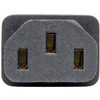 Tripp Lite by Eaton IEC C8 to IEC C13 Power Cord Adapter - 10A 125V Black - 1 x IEC 60320 C8 Plug - 1 x IEC 60320 C13 Receptacle - V P003-000