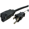 StarTechcom_25_ft_Power_Cord_Extension_-_NEMA_5-15R_to_NEMA_5-15P_-_25ft_-_NEMA_5-15P_-_NEMA_5-15R_125V_AC_-_15A_-_Black_PAC10125
