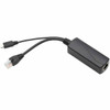 Tripp Lite by Eaton NPOE-SPL-G-5VMU PoE to USB Micro-B and RJ45 Active Splitter - 328 ft 9997440 mm Maximum Operating Distance - - NPOE-SPL-G-5VMU