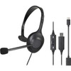 Audio-Technica ATH-101USB Lightweight Breathable Single-Ear Headset with Clear Audio - Mono - USB 20 Type A - Wired - 32 Ohm - 20 Hz ATH-101USB