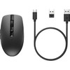 HP 715 Rechargeable Multi-Device Mouse - Wireless - Bluetooth - 240 GHz - Rechargeable - Black - USB Type A - 3000 dpi - Tilt Wheel - 6E6F0AAABL