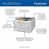 Brother HL-L8245CDW Desktop Wireless Laser Printer - Color - 31 ppm Mono  31 ppm Color - 2400 x 600 dpi class - Automatic Duplex - - HLL8245CDW