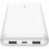 Belkin 15W 3-port USB Power Bank - 20K mAh - 2xUSB-A 12W 1xUSB-C 15W - Portable Charger - w USB-A to USB-C Cable - White - For - BPB012BTWH