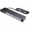 StarTechcom 8-Outlet Horizontal Rack Mount PDU 1U Power Strip Outlet OnOff Switches 15A Circuit Breaker 8ft24m Cord NEMA - 1U 8NS8-RACK-MOUNT-PDU