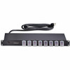 StarTechcom 8-Outlet Horizontal Rack Mount PDU 1U Power Strip Outlet OnOff Switches 15A Circuit Breaker 8ft24m Cord NEMA - 1U 8NS8-RACK-MOUNT-PDU