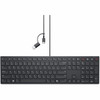Dell Wired Collaboration Keyboard - KB525C - Cable Connectivity - USB Type C USB Type A Interface - 15 Screen Sharing CoPilot Video KB525C-FCA-DAO