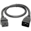 Tripp Lite 2ft Computer Power Cord Cable C19 to C20 Heavy Duty 20A 12AWG 2 - 250V AC061m P036-002
