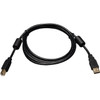 Tripp_Lite_3-ft_USB20_AB_Gold_Device_Cable_with_Ferrite_Chokes_A_Male_to_B_Male_-_3_ft_USB_Data_Transfer_Cable_-_First_End_1_x_A_U023-003