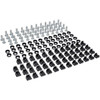 Tripp Lite by Eaton Square Hole Hardware Kit Includes 50 Pcs 12-24 Screws and Washers - Cage Nut Rack Screw Cup Washer - Pan - 50 SRCAGENUTS1224