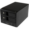StarTechcom USB 30  eSATA Dual-Bay Trayless 35 SATA III Hard Drive Enclosure with UASP - 2-Bay SATA 6 Gbps Hot-Swap HDD Enclosure S352BU33RER