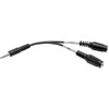Tripp Lite 6in Audio Splitter 2x3 Position to 4-Position 35mm 6 - 6 Mini-phone Audio Cable for Audio Device Notebook Speaker - 1 P318-06N-MFF