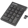 Manhattan Numeric Keypad Wireless 24GHz USB-A Micro Receiver 18 Full Size Keys Black Membrane Key Switches Auto Power Range - 178846